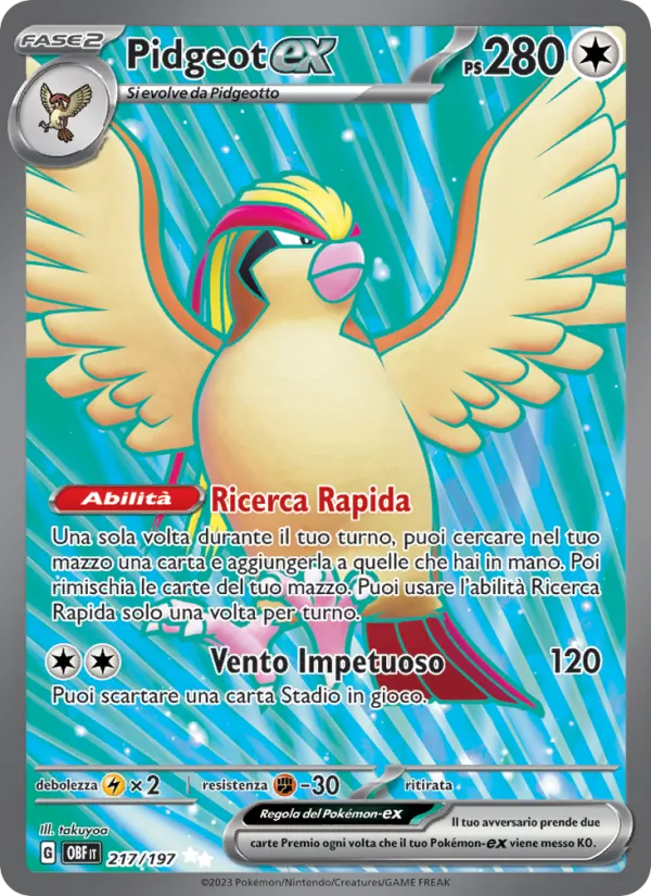 Pidgeot ex (OBF 217)