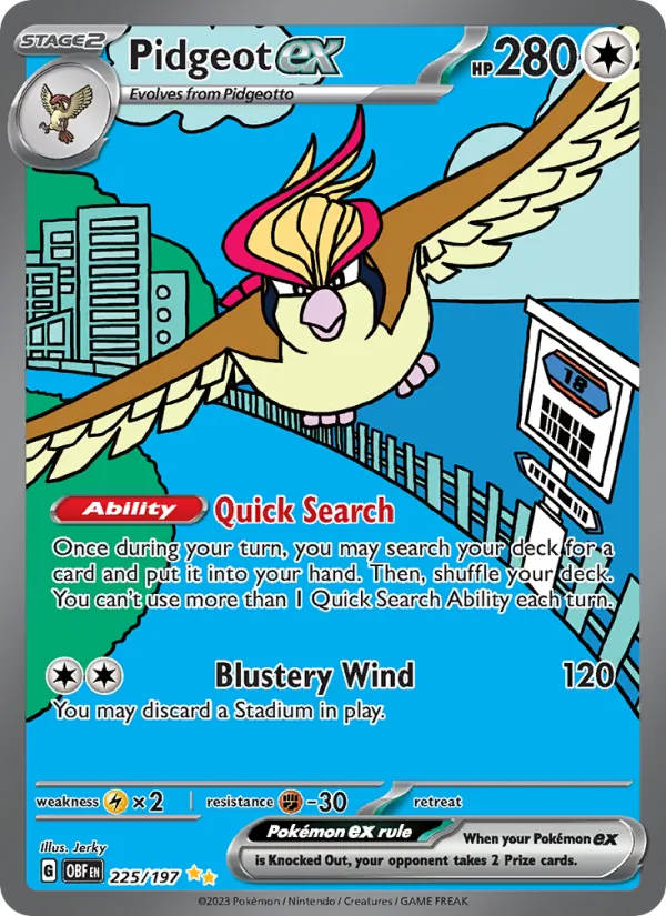 Pidgeot ex (OBF 225)