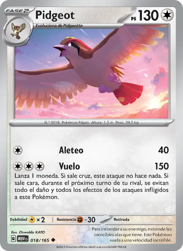 Pidgeot (MEW 018)