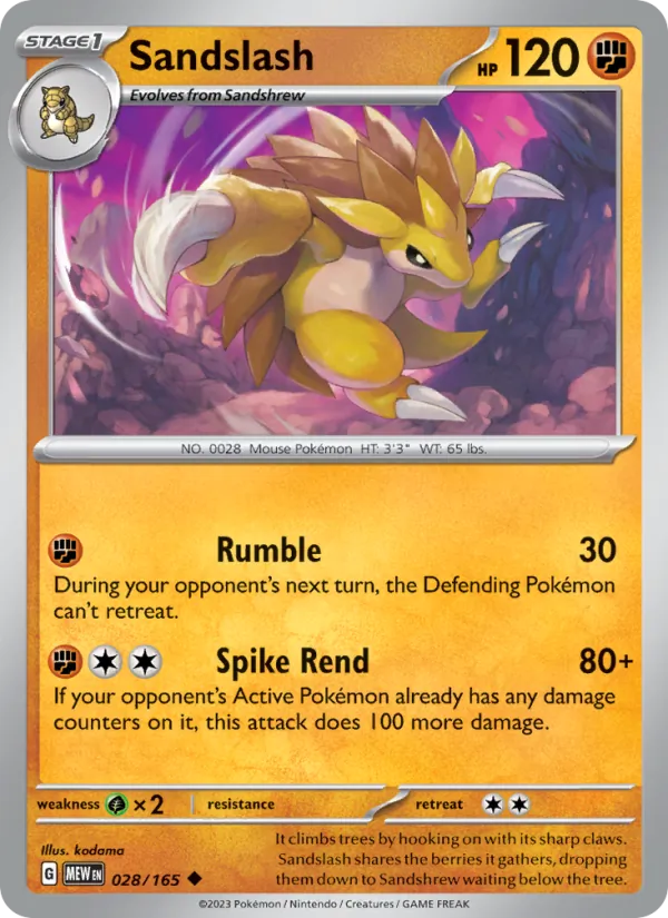 Sandslash (MEW 028)