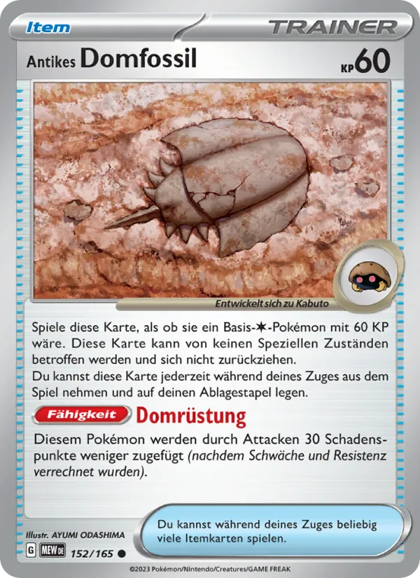 Antikes Domfossil (MEW 152)