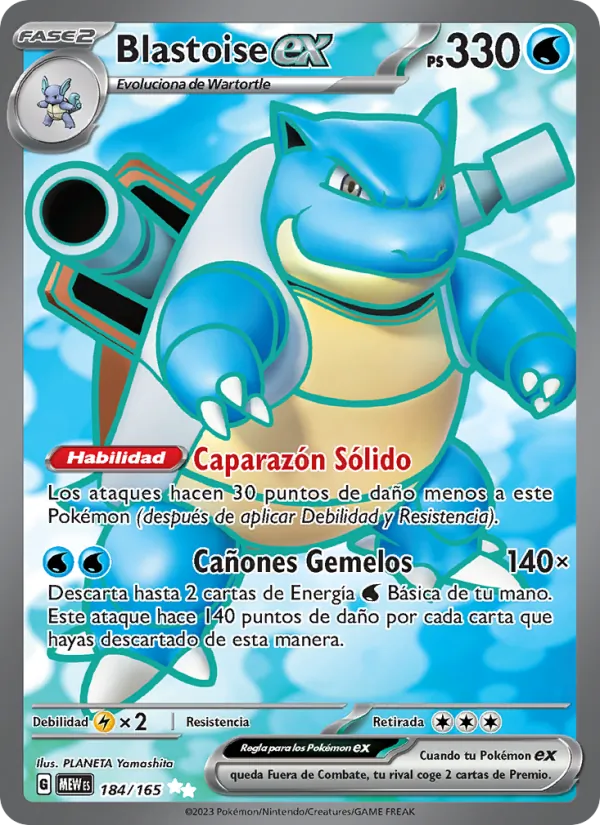 Blastoise ex (MEW 184)