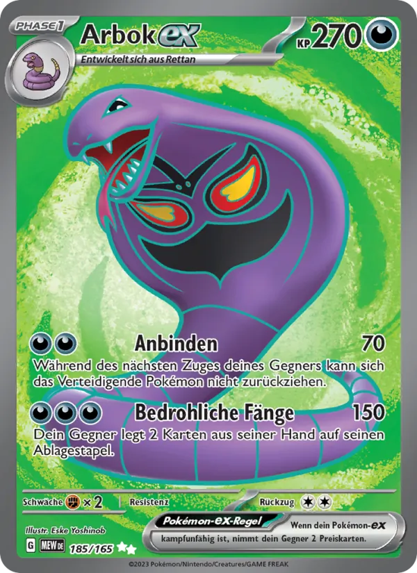Arbok ex (MEW 185)