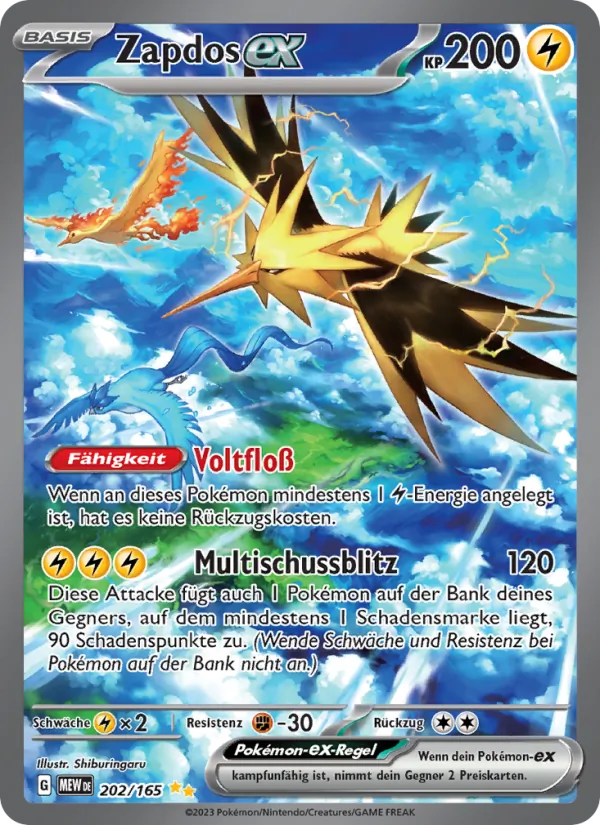 Zapdos ex (MEW 202)