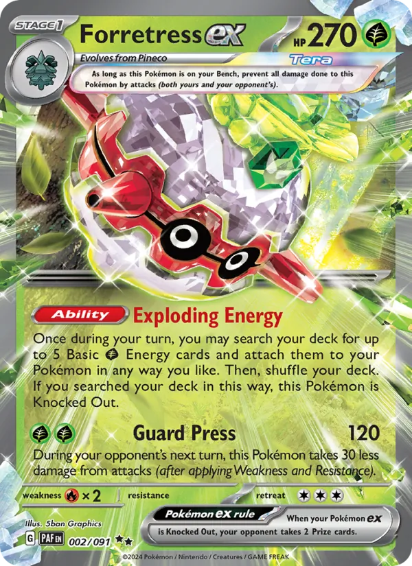 Forretress ex (PAF 002)