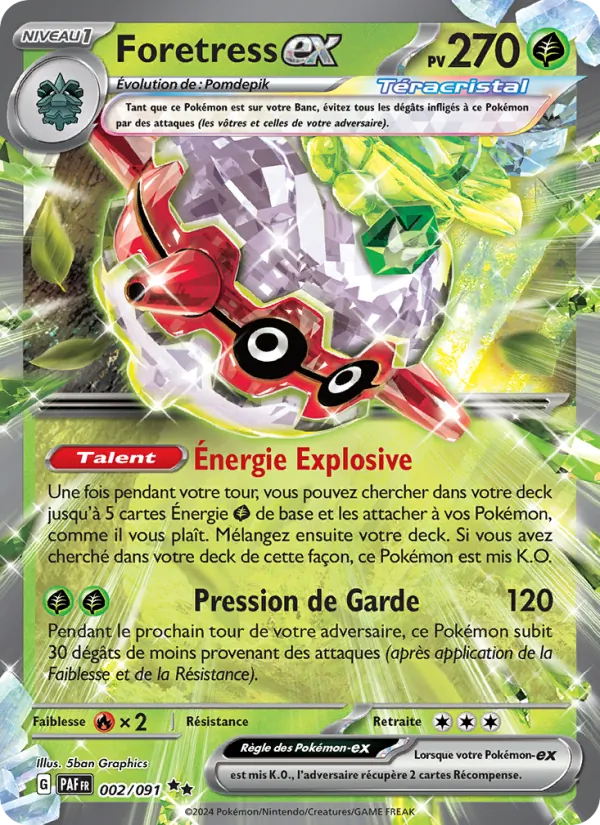 Forretress ex (PAF 002)