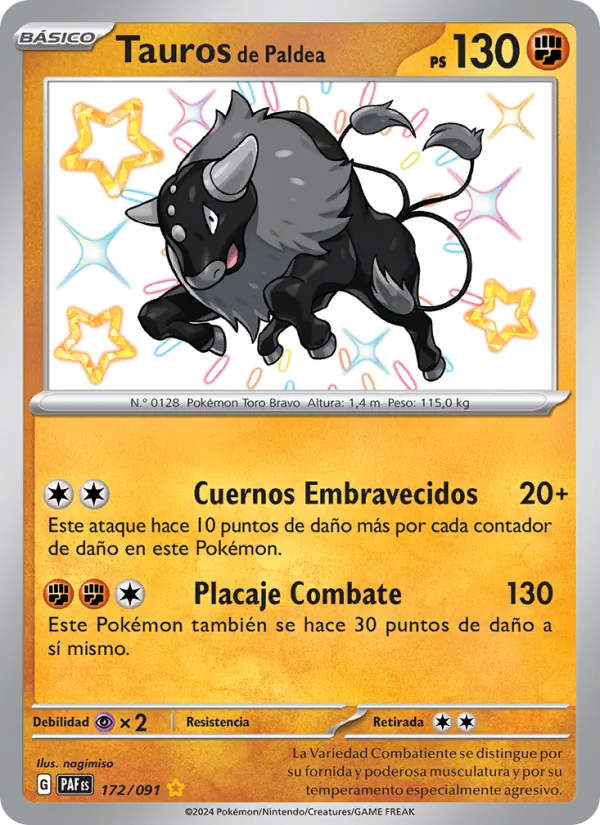 Paldean Tauros (PAF 172)