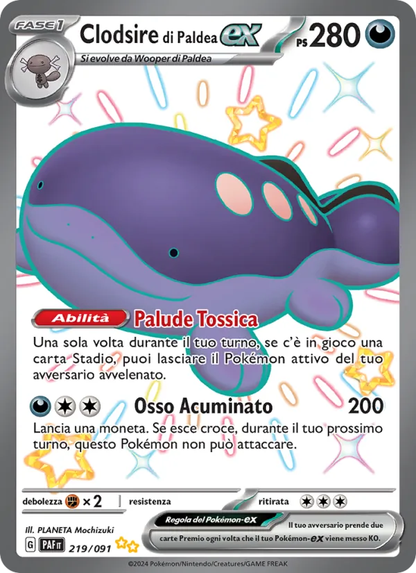 Paldean Clodsire ex (PAF 219)