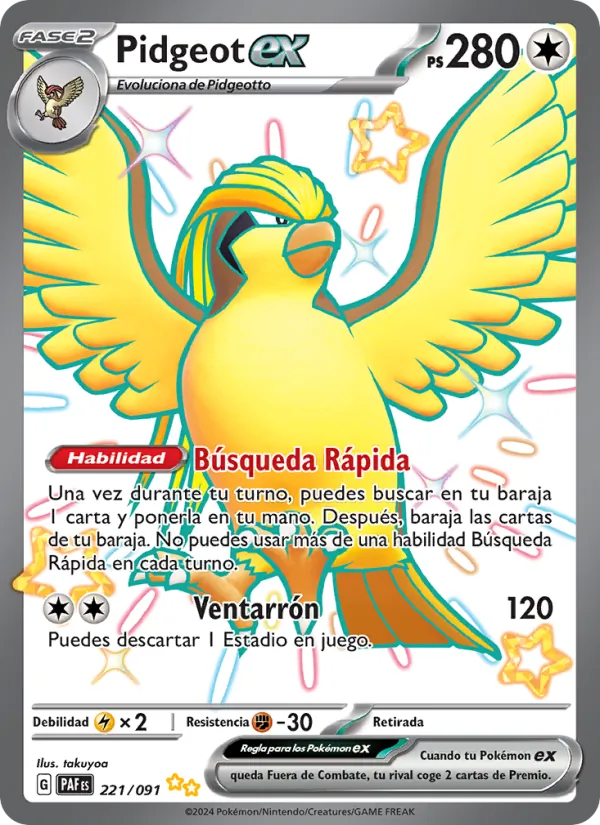 Pidgeot ex (PAF 221)