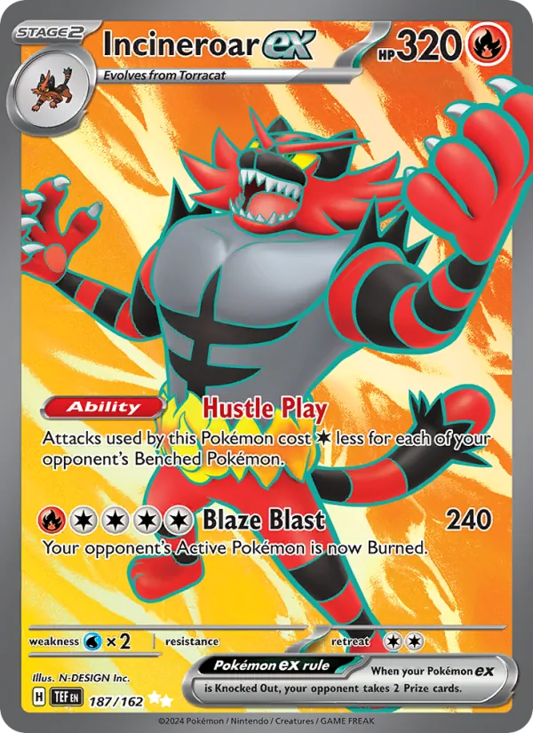 Incineroar ex (TEF 187)