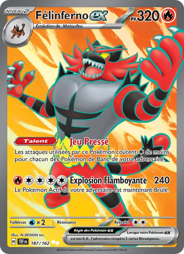 Incineroar ex (TEF 187)