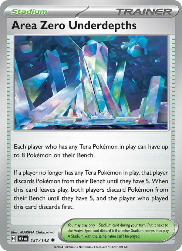 Area Zero Underdepths (SCR 131)