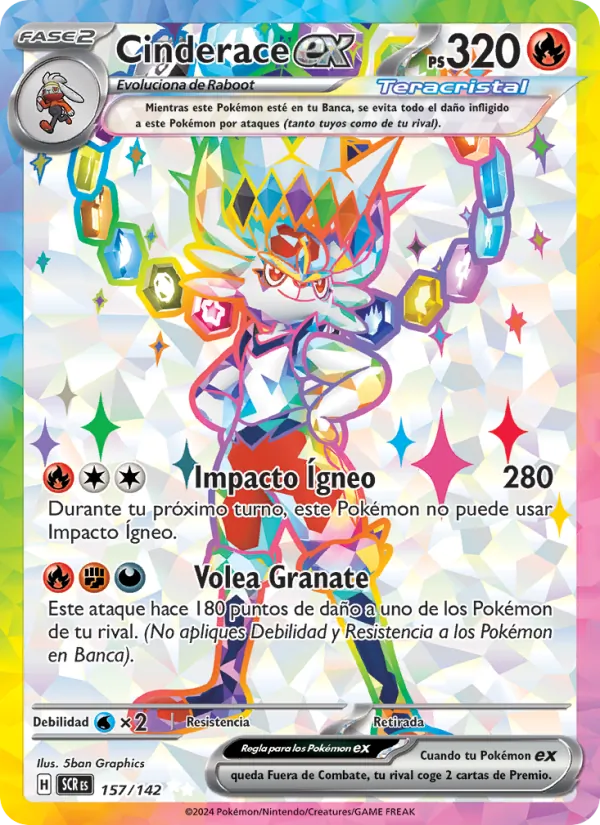 Cinderace ex (SCR 157)
