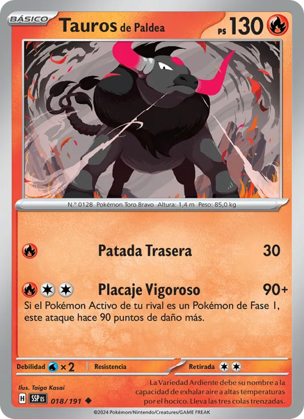 Paldean Tauros (SSP 018)
