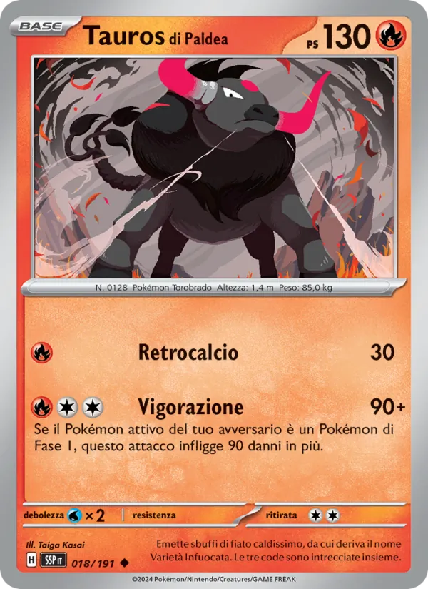 Paldean Tauros (SSP 018)