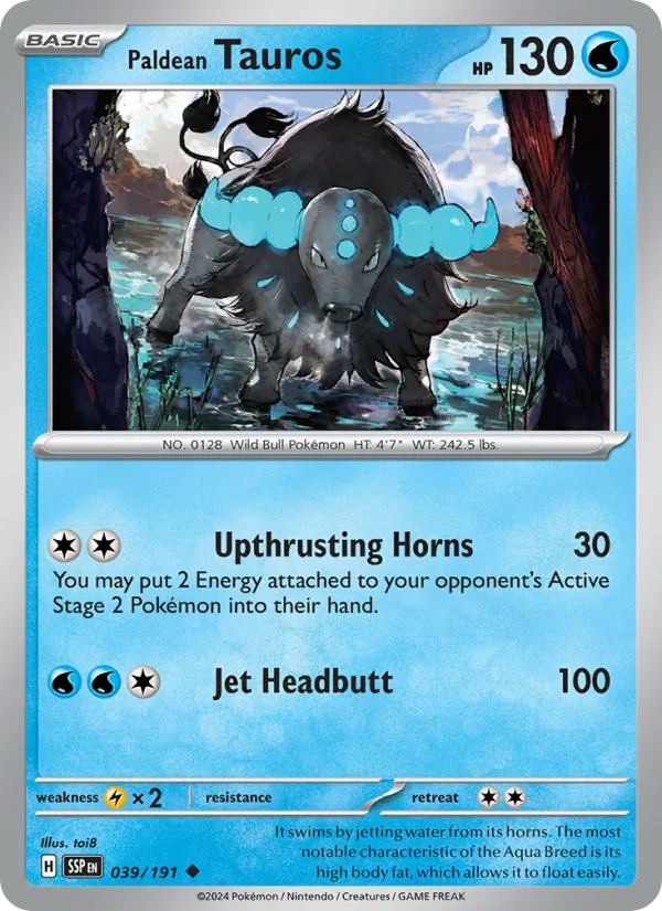 Paldean Tauros (SSP 039)