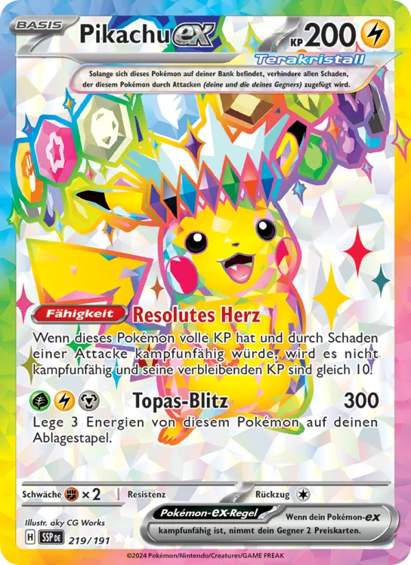 Pikachu ex (SSP 219)