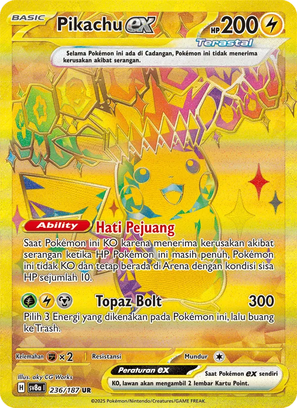 Pikachu ex (sv8a 236)