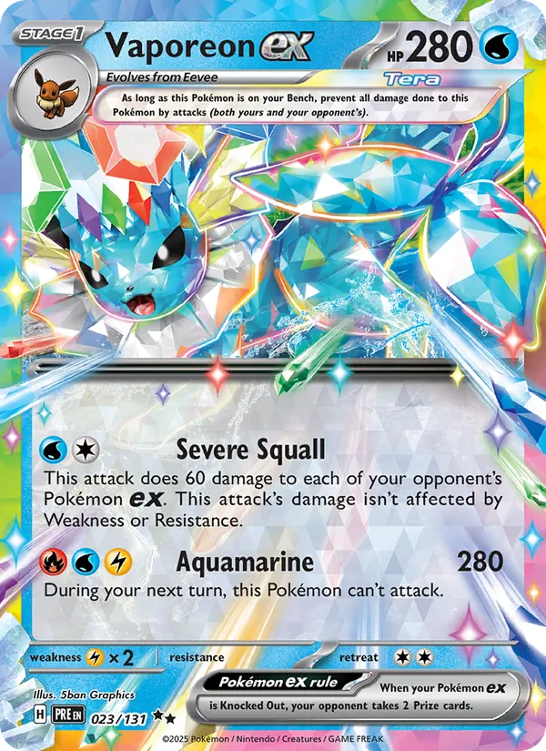 Vaporeon ex (PRE 023)
