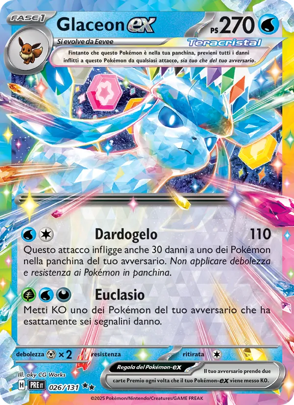 Glaceon ex (PRE 026)