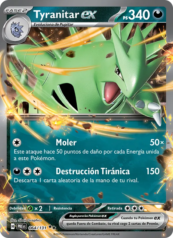 Tyranitar ex (PRE 064)