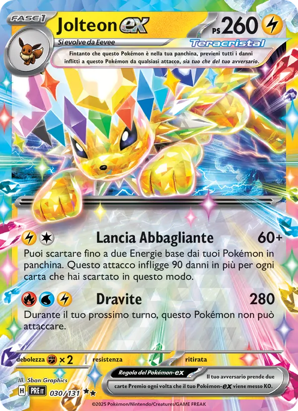 Jolteon ex (xPRE 030)