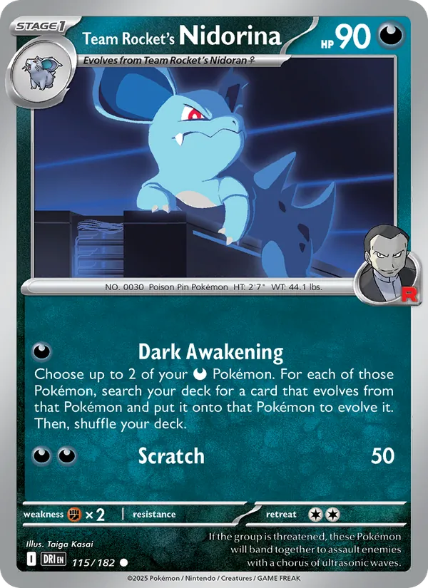 Team Rocket's Nidorina (DRI 115)