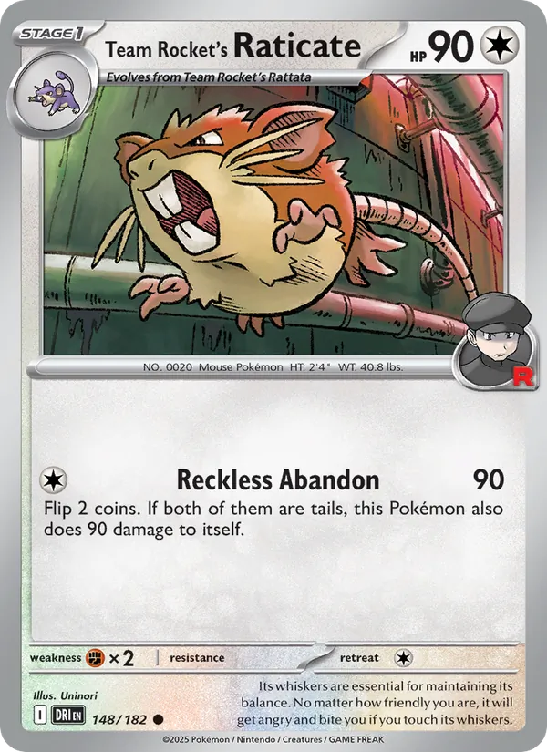 Team Rocket's Raticate (DRI 148)