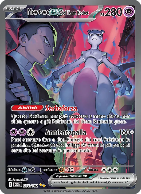 Team Rocket's Mewtwo ex (DRI 231)