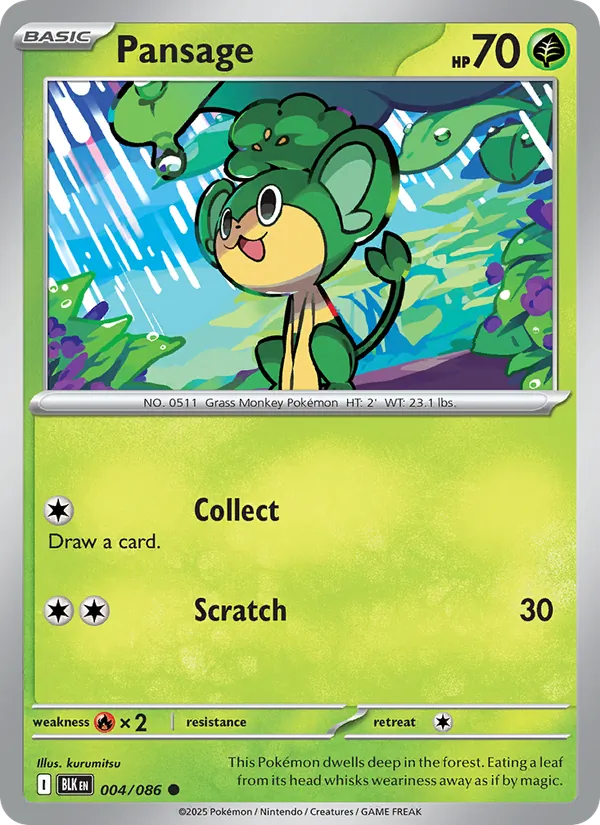 Pansage (BLK 004)