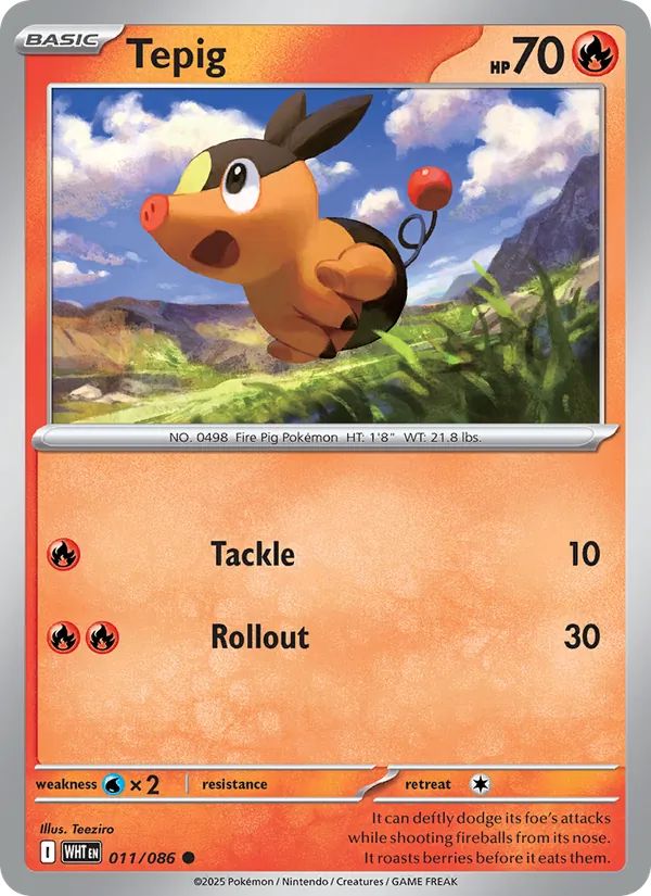 Tepig (WHT 011)