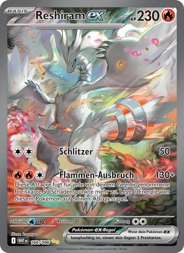 Reshiram ex (WHT 166)