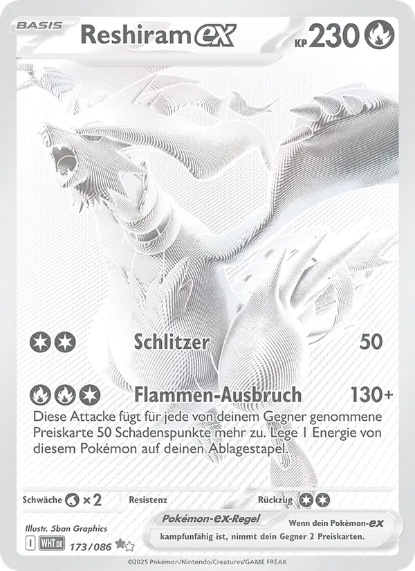 Reshiram ex (WHT 173)