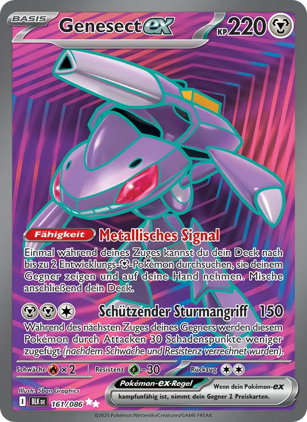 Genesect ex (BLK 161)
