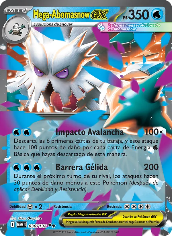 Mega Abomasnow ex (MEG 036)