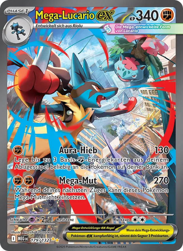 Mega Lucario ex (MEG 179)