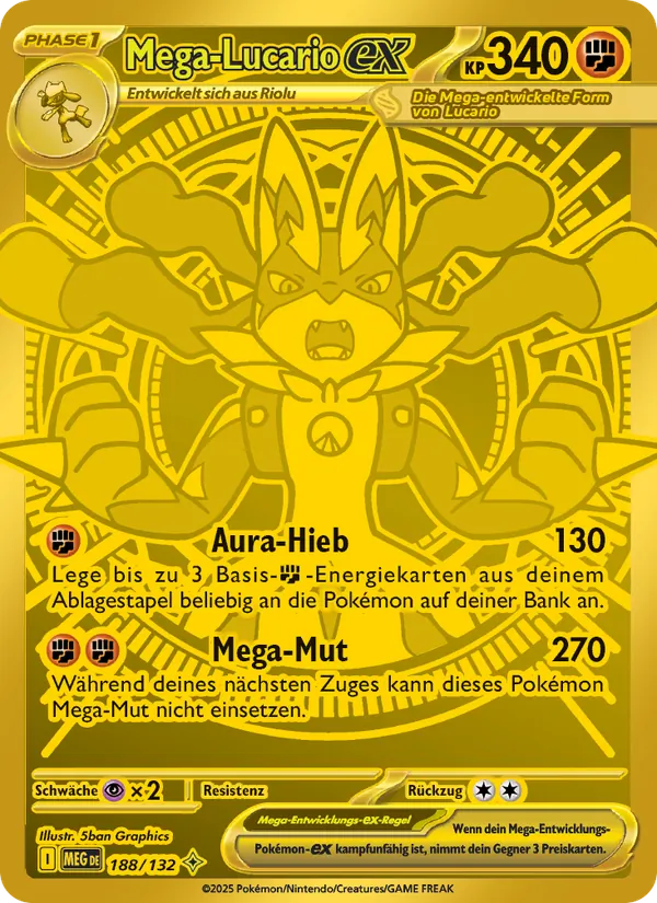 Mega Lucario ex (MEG 188)