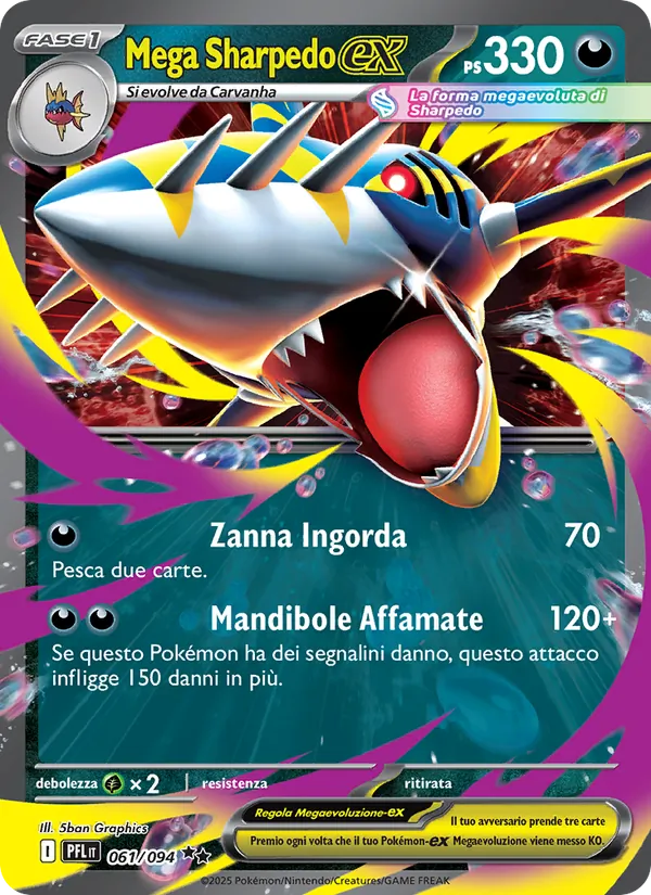 Mega Sharpedo ex (PFL 061)