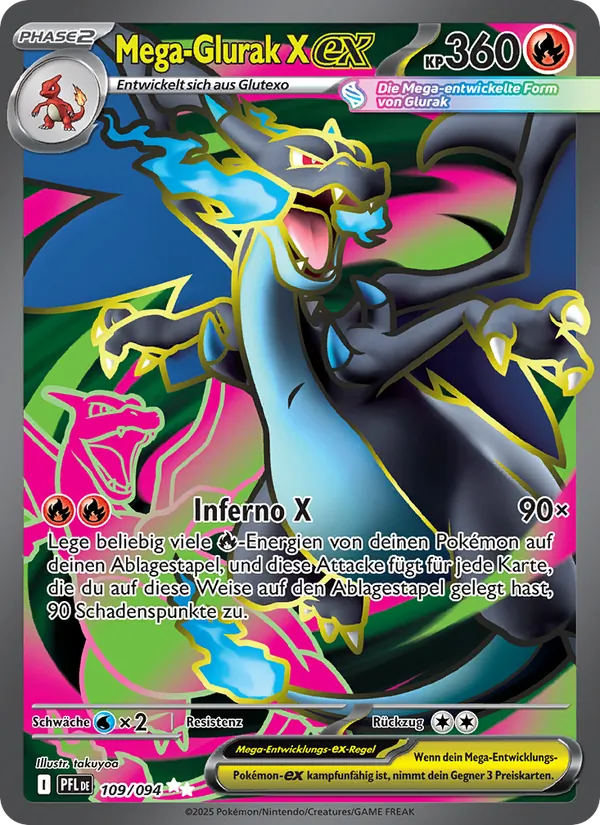 Mega Glurak X ex (PFL 109)