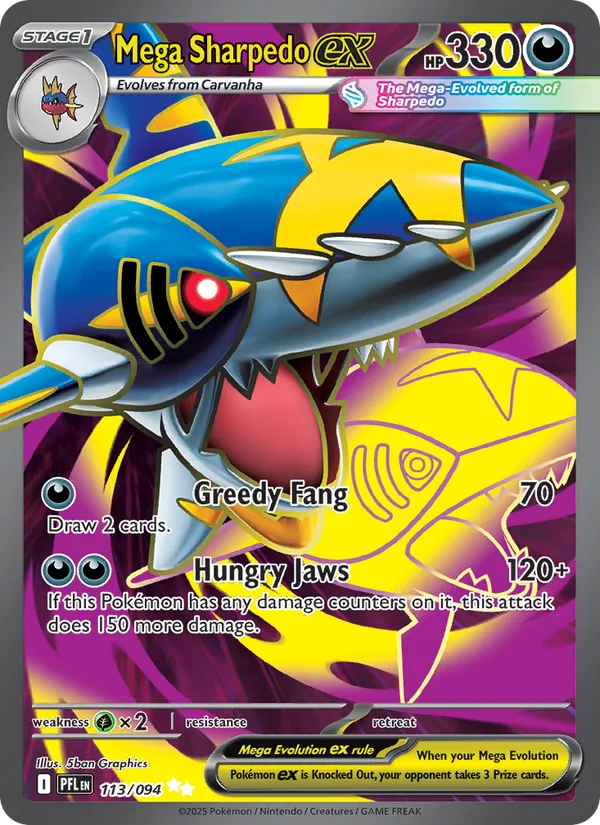 Mega Sharpedo ex (PFL 113)