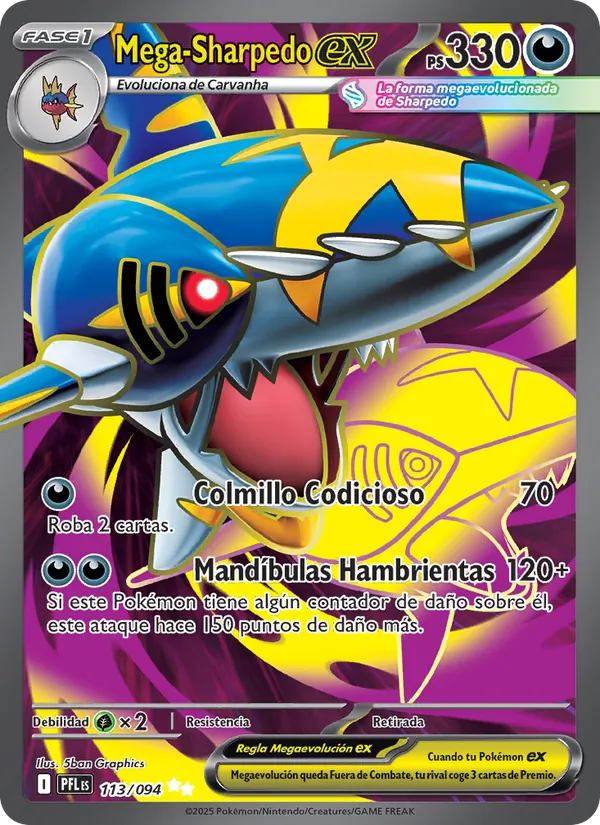 Mega Sharpedo ex (PFL 113)