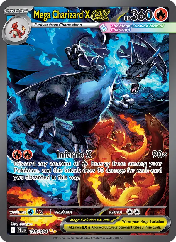 Mega Charizard X ex (PFL 125)