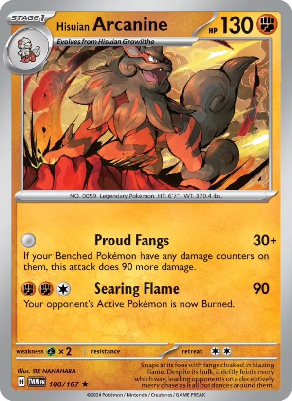 Hisuian Arcanine (TWM 100)