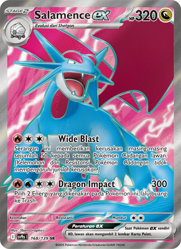 Salamence ex (SV9s 168)