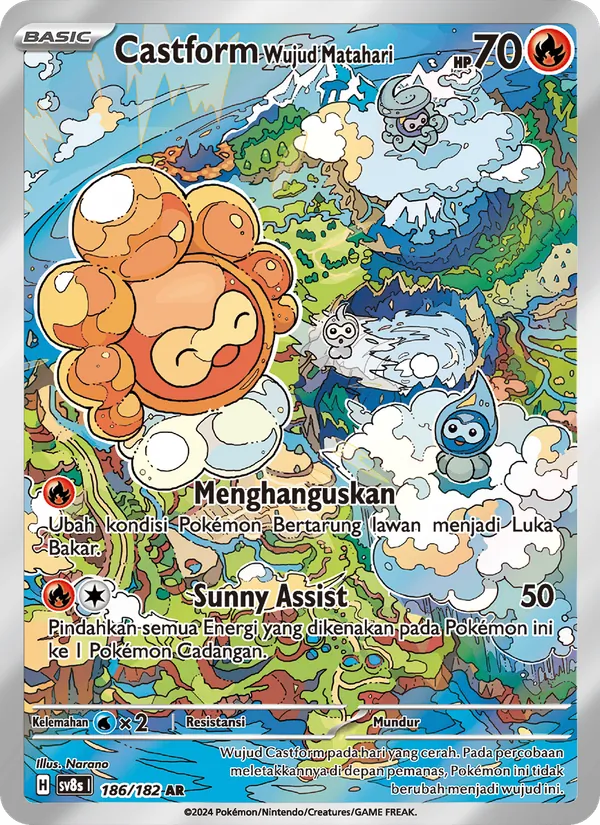 Castform Sunny Form (SV8s 186)