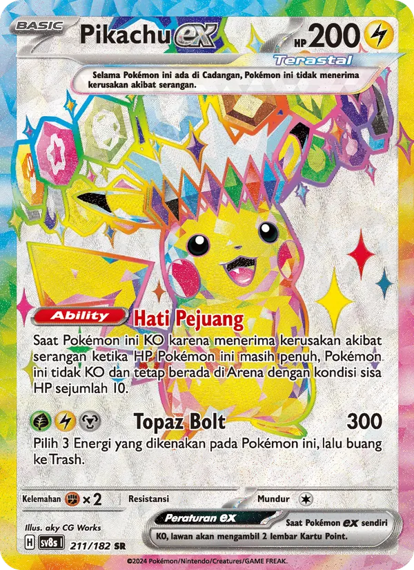 Pikachu ex (SV8s 211)