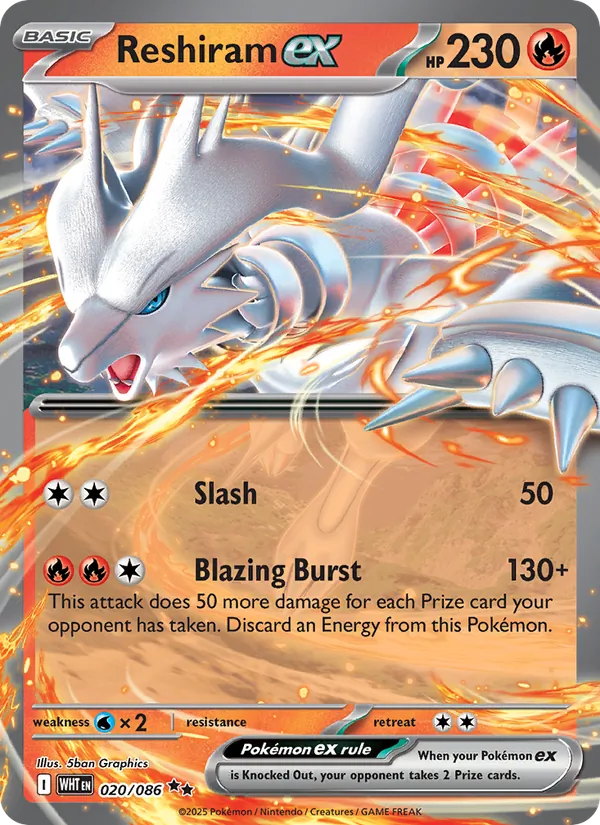 Reshiram ex (xWHT 020)