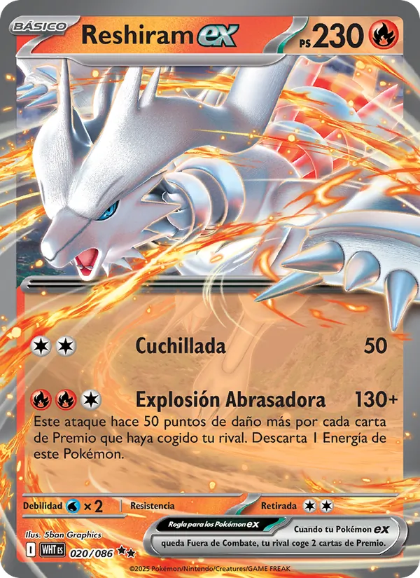 Reshiram ex (xWHT 020)