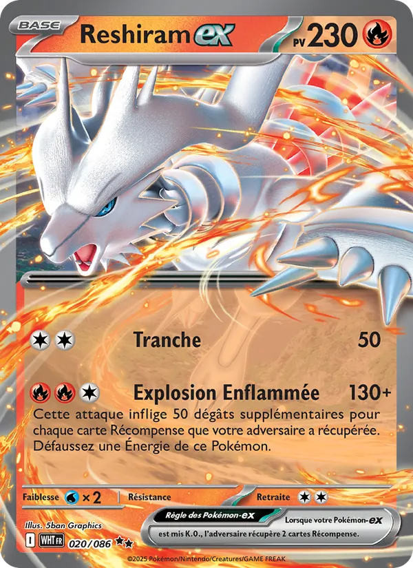 Reshiram ex (xWHT 020)