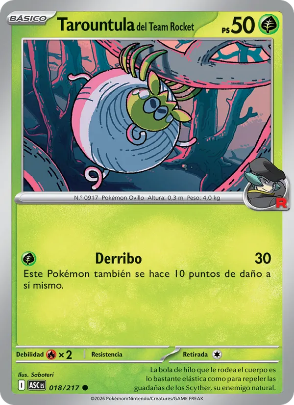 Tarountula del Team Rocket (ASC 018)